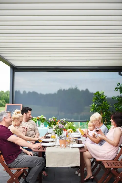 A colourful and bright image of luxurious Channel Blinds.